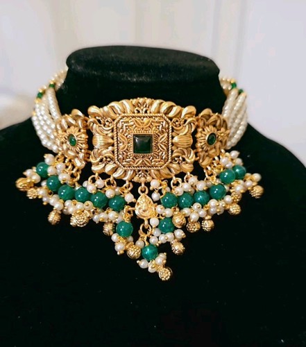 Chokker set gold look - gold,