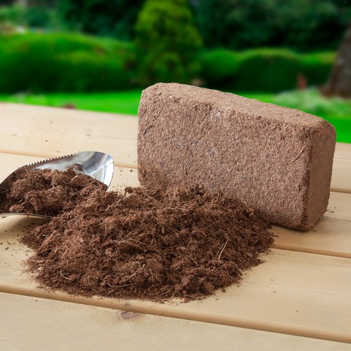 Compressed coir compost - x,