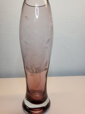 Etched and Signed Art Glass