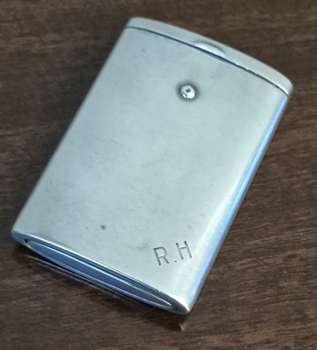 Antique silver match holder - match,