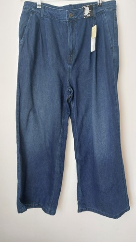 Womens dark rinse pleated - tu,