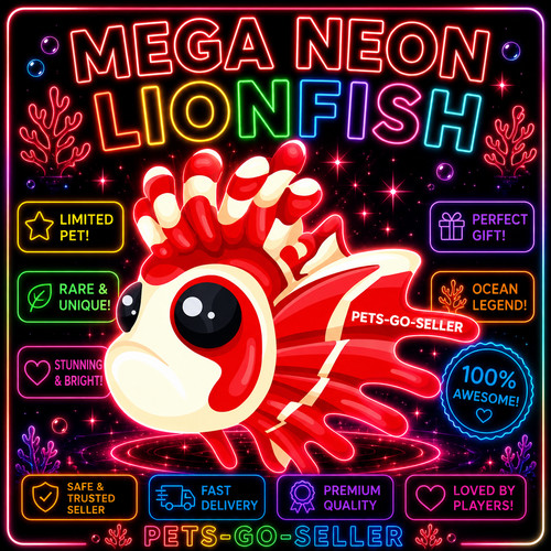 Mega neon lionfish very - neon,
