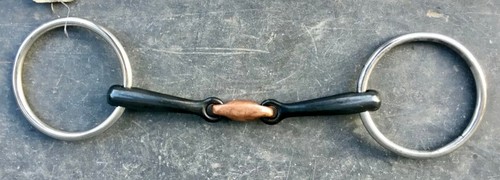 Copper lozenge snaffle bit - snaffle,