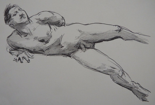 Pencil life drawing - , john