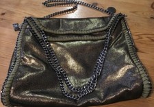 Gold Pewter Nickel All Around Chain Bag BNWOT 