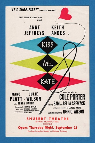 Cole porter kiss kate - "kiss, kate"