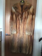 Beautiful Full Length Red Fox Fur Coat