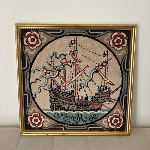 Vintage mary rose tapestry - vintage,