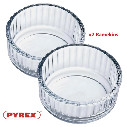 Pyrex blue glass - pyrex, ramekins