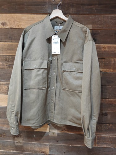 Zara overshirt mens - overshirt, khaki