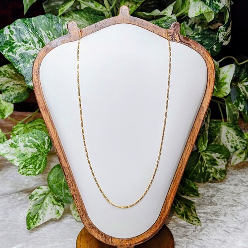 Pretty 9ct yellow gold - , figaro