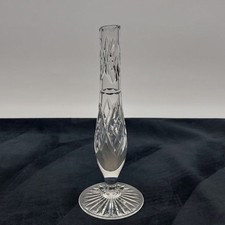 Cut Crystal Bud Stem Vase