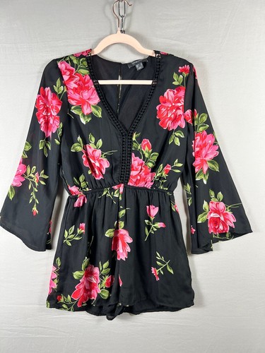 Primark black floaty floral