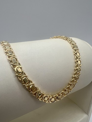 Solid 9ct yellow - gold, inch