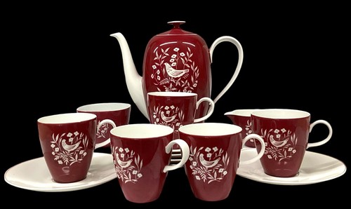 Rosenthal coffee set - rosenthal, red