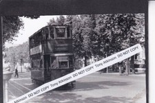 LONDON TRANSPORT - TRAM NO. 1966 ON ROUTE 38  - PHOTO - #REF. B7291