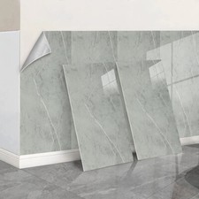 Grey Marble Bathroom Wall Panels Shower Wet Wall PVC Ceiling Cladding Stickers