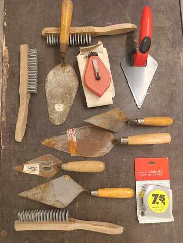 Bricklaying tools sortment - bricklaying, a