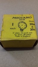Vintage MECCANO BOXED LARGE & SMALL BEVELS  Part No. 30a & 30c - 1950s  - NOS