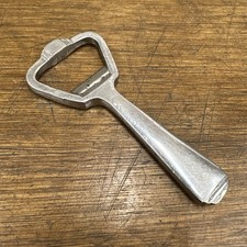 Art Deco Brass Bottle Opener - Chrome Plated