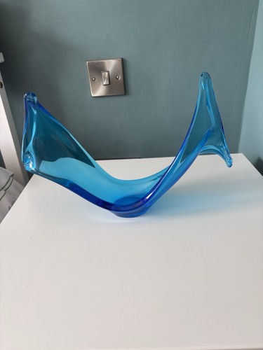 Vintage blue glass murano - vintage,