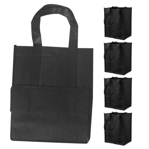 Reusable black fabric wine - reusable,