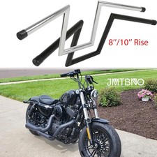 8" 10" Rise 1" 25mm Ape Hanger Handlebar Z-Bar For Harley Sportster XL 883 1200