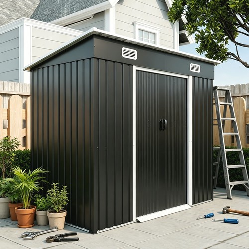 8x4 outdoor metal - outdoor, storage