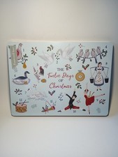 The Twelve Days Of Christmas 29cm x 21.5cm Cork Backed Christmas Table Mats x 4
