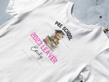 Personalised 2025 School Nursery Graduation Teddy Child Kid Leaver T-shirt