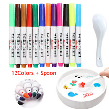 12 X Colors Magical Water Painting Pen Floating Doodle Pens Kids Drawing Gift