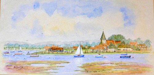Bosham watercolour west sussex - bosham,