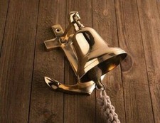 Brass Anchor Ship Bell Rope