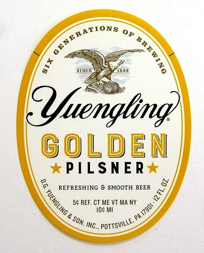 Yuengling golden pilsner oval - yuengling,