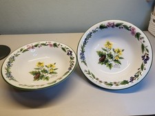 Royal Worcester Herbs 2 X Dessert Bowls Excellent Condition
