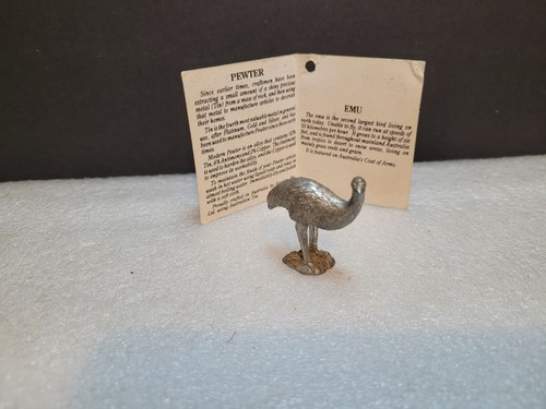 Vintage pewter emu australia - vintage,