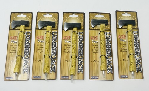 5pc axe pens - 5pc, novelty