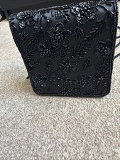 Debenhams Black Mini Beaded Bag