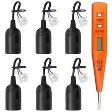 E27 Lamp Holder, 6 Pieces