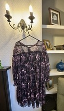 Ted Baker Tiered Tie-Back Mini Swing Dress Size 5/XL - Never worn