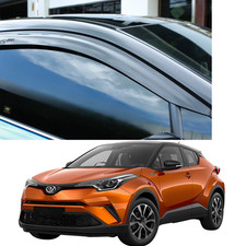 Premium Quality Wind Deflectors Toyota CHR 2016-20 4pcs UK-Stock Stick On Visors