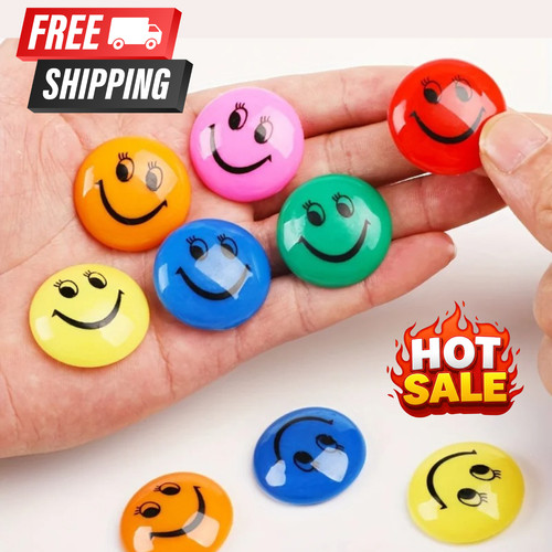 12x smiley face fridge - fridge, magnets