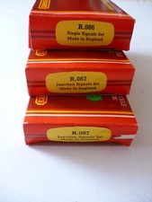 Lot x 3 Hornby Railways Signals: R086 Single Signals + R807 Junction Signals(2)