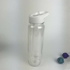 1PC Water Bottle with Plastic Straw Free Leakproof Sports Portable Drinks Mugs