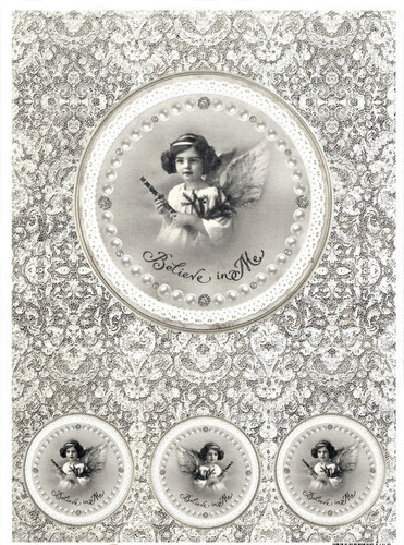 Rice paper decoupage scrapbook - decoupage,