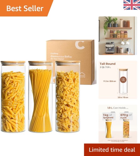 Clear glass storage - 1.9l,