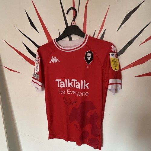 Match worn salford city shirt