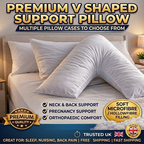 Shaped support pillow with - shaped,