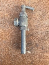 PETROL PUMP vintage early bronze petrol pump T nozzle