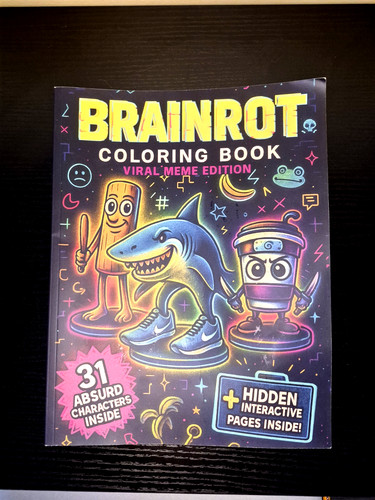 Italian brainrot coloring book - brainrot,